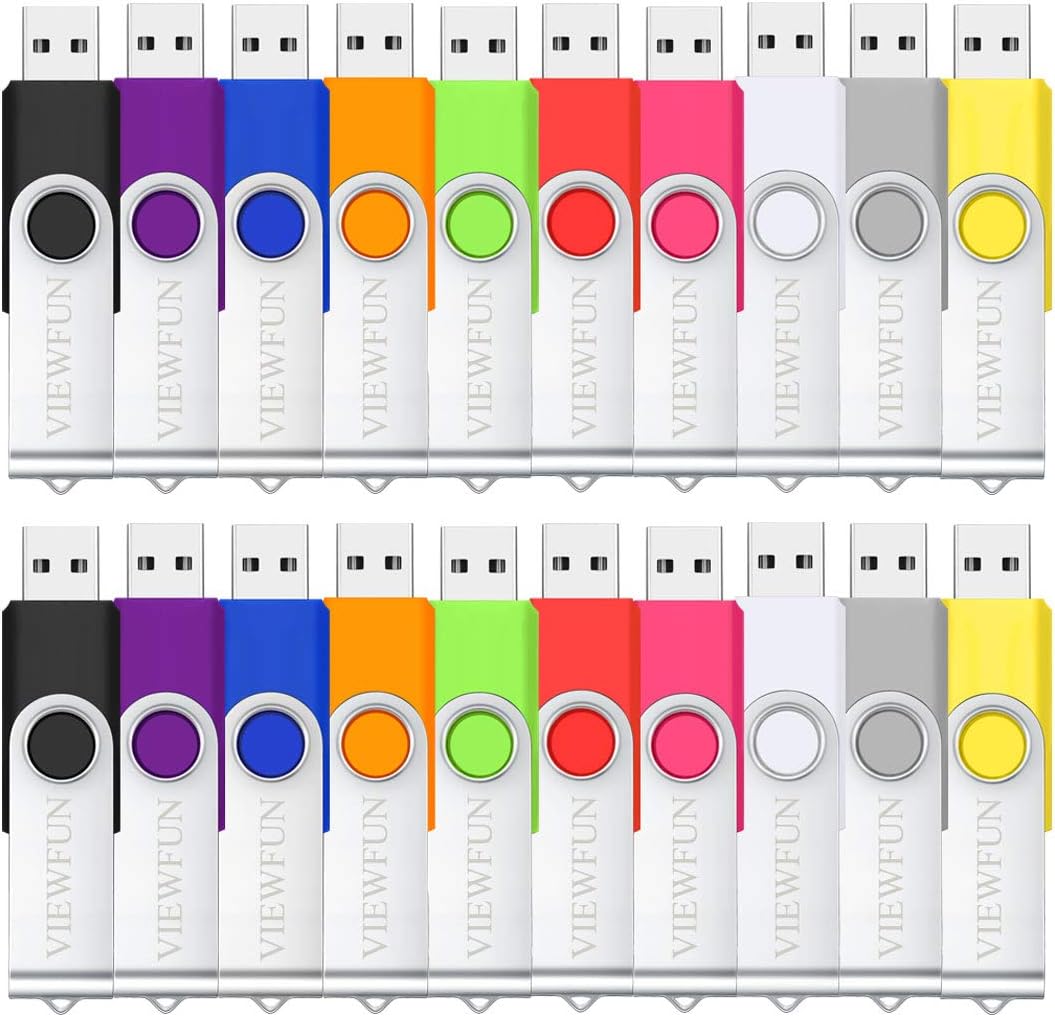 16GB 20 Pack USB 2.0 Flash Drive with LED Indicator and Lanyards S99043