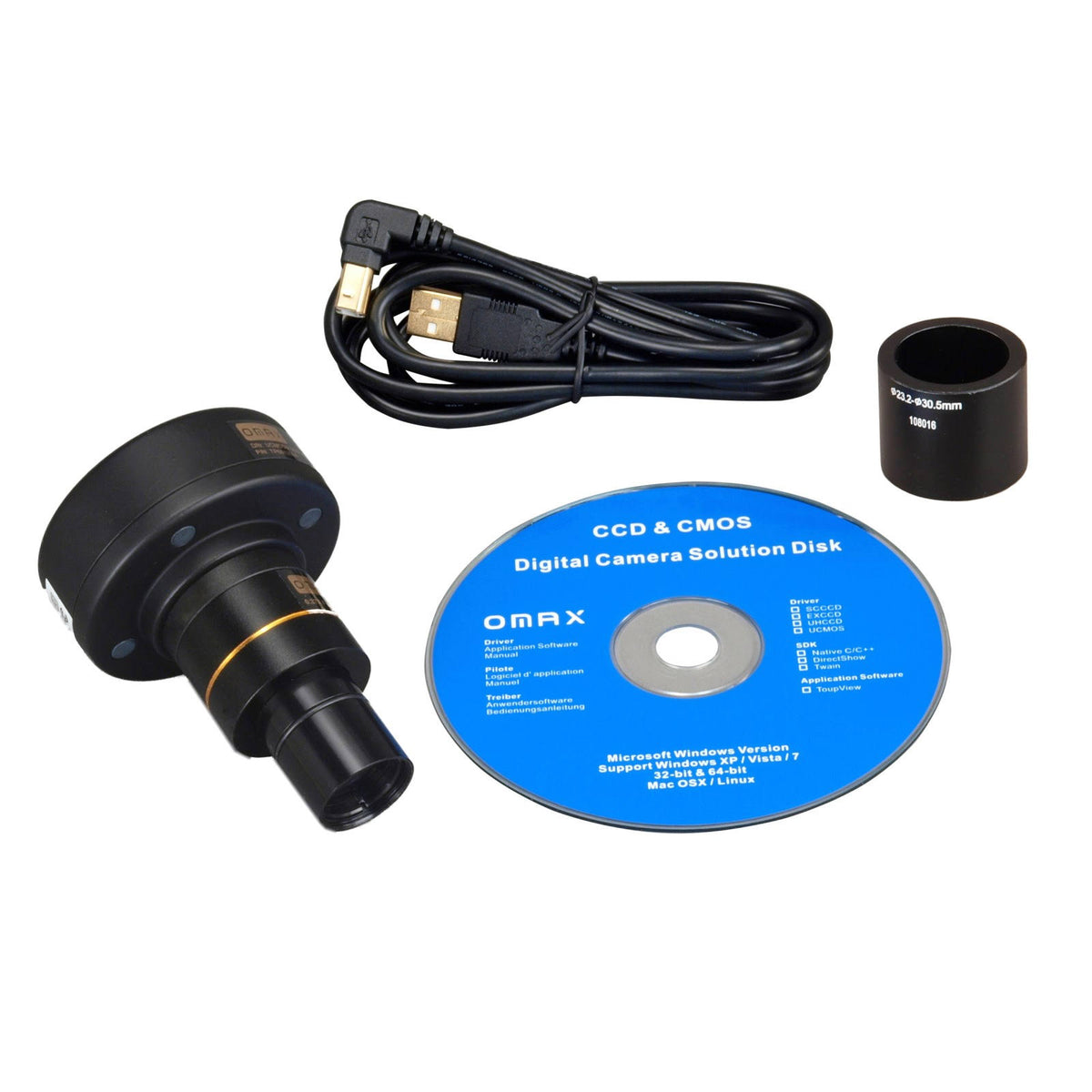Binocular Stereo Microscope with Dual Lights and 3MP Camera W2860