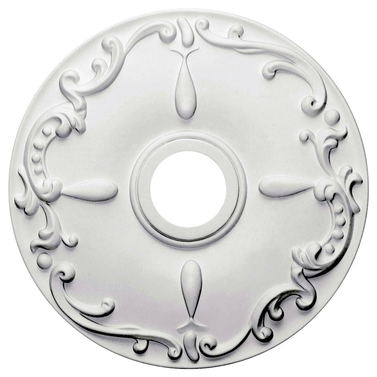 18x22OD x 3 1/2x22ID x 1 1/4x22P Ceiling Medallion Hand-Painted Golden Oak J569