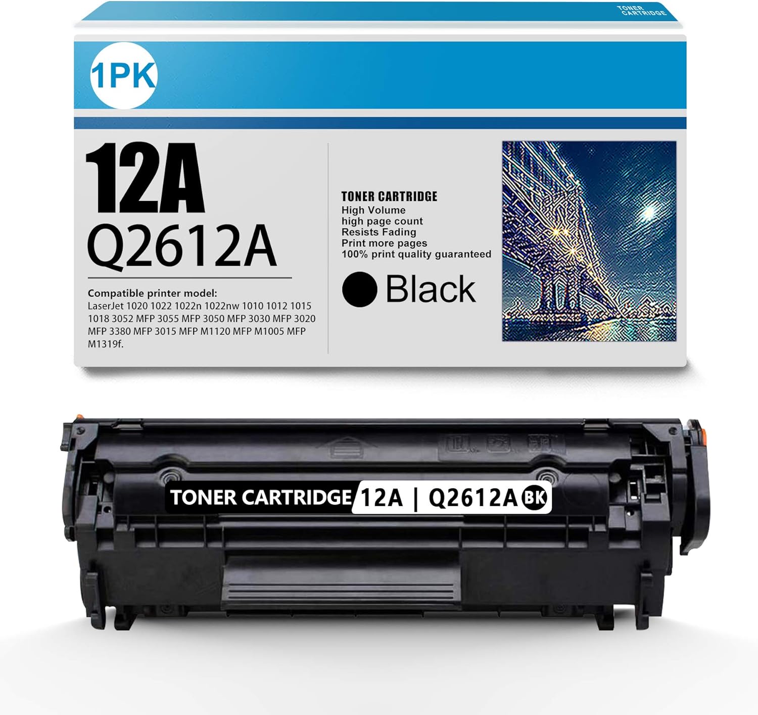 Black High Yield Toner Cartridge 12A O744377