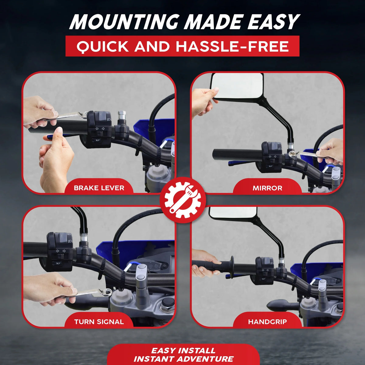 7/8 Inch Motorcycle Low-Rise Handlebar J901