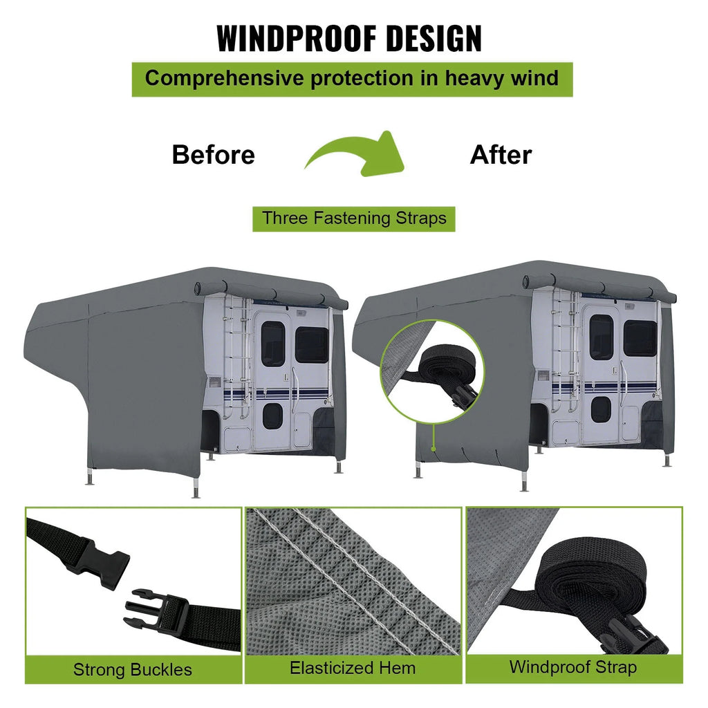 8'-10' Waterproof Anti-UV Non-Woven Fabric RV Cover Y9368