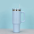 40 oz Stainless Steel Vacuum Insulated Tumbler with Handle and Straw Lid S515738