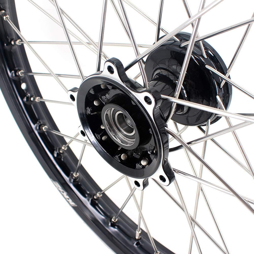 21/19 Mx Casting Dirtbike Wheels Black Hub Q651011