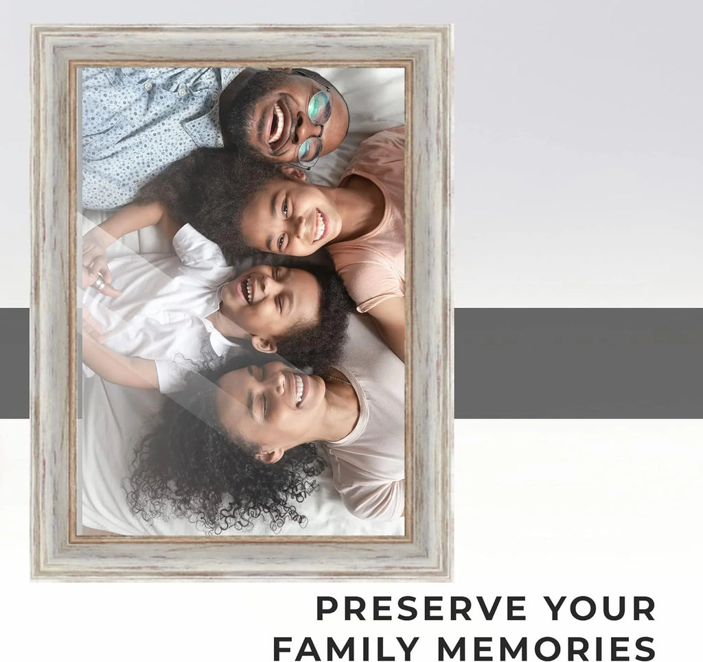 White Real Wood Picture Frame S80224