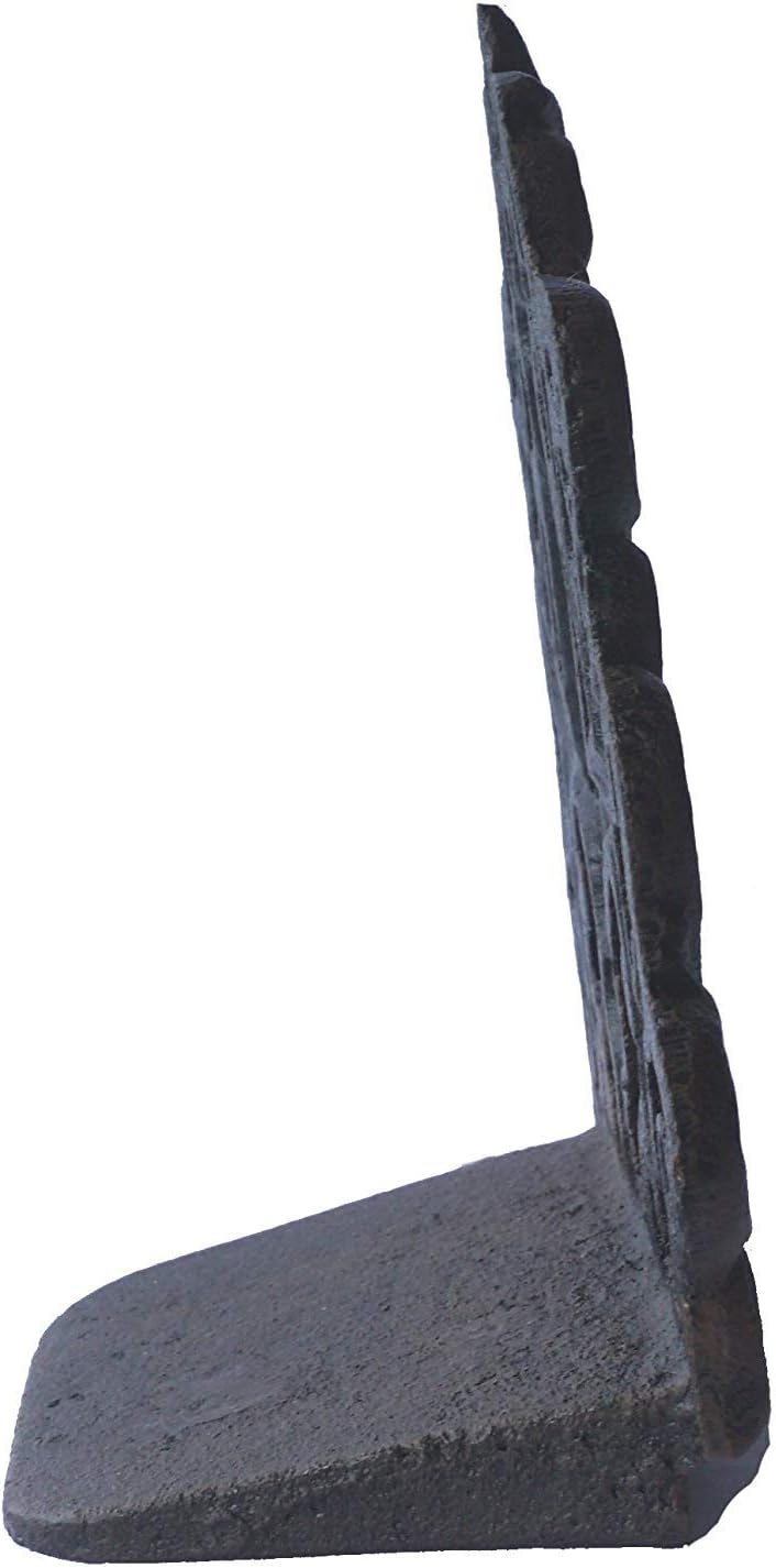 Cast Iron Fleur De Lis Door Stop, Antique Black Finish, 2 Piece L708510
