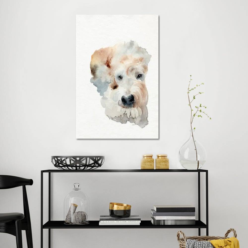 Scruffy Puppy I Print on Canvas Art A16775