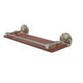 16 inch Solid Ironwood Shelf with Gallery Rail S342828