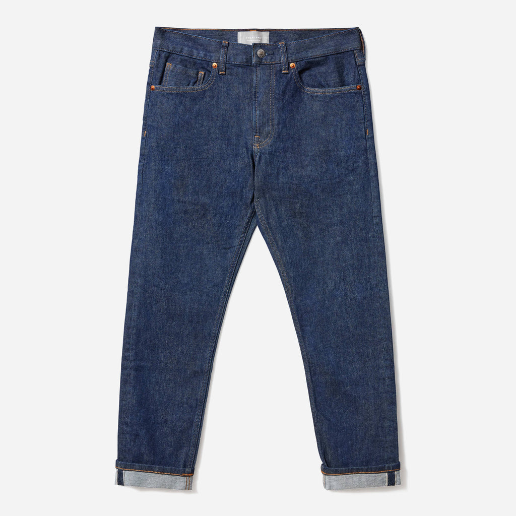 Selvedge Slim Fit Jean in Indigo Rinse, Size 29x28 O214
