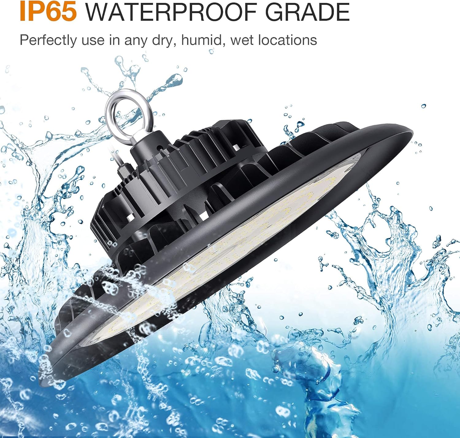 150W 5000K LED High Bay Light with US Plug 5’ Cable Z67484