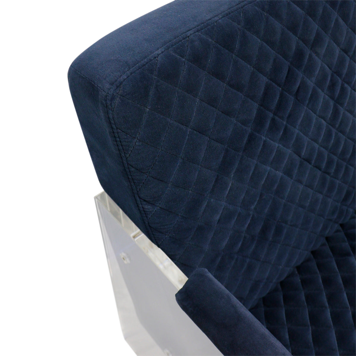 Navy Velvet Accent Chair Z393067