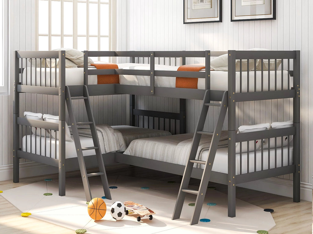 Twin L-Shaped Bunk Bed N865172