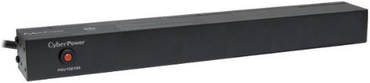Basic PDU, 100-125V/15A, 10 Outlets, 1U Rackmount Pack of 2 J21109