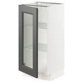 White Base Cabinet with Glass Door V156648