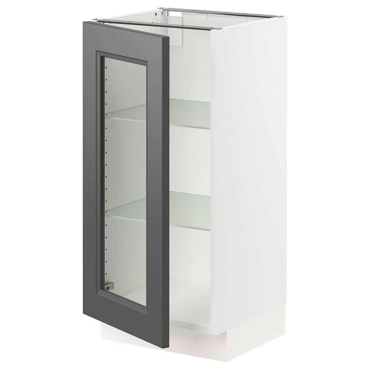 White Base Cabinet with Glass Door V156648