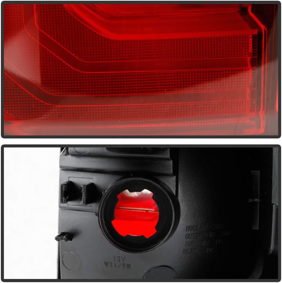 Red Clear Rear Tail Lights Brake Lamps Assembly Pair Set I831