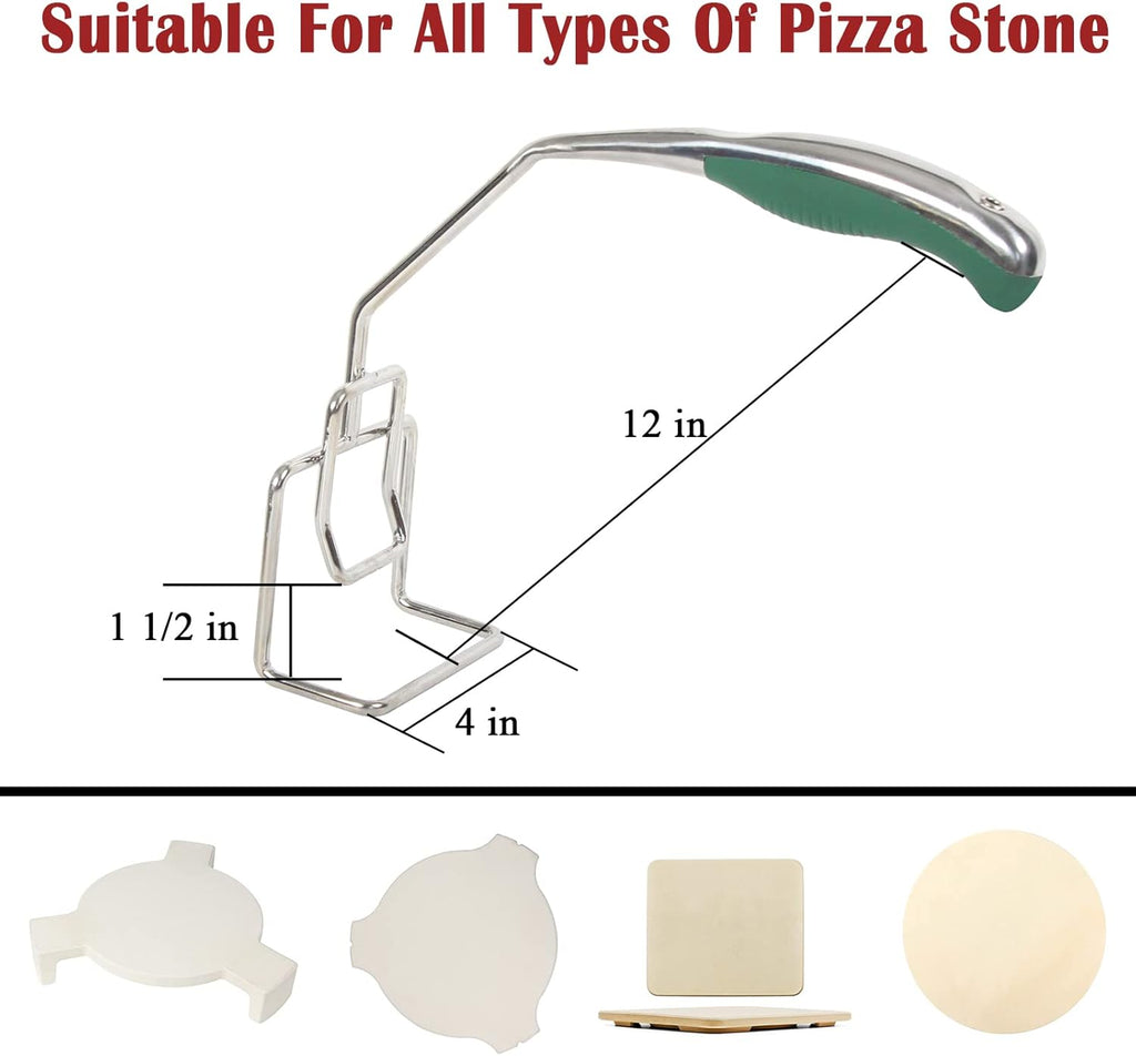 Heavy Duty Plate Setter Lifter BBQ Heat Deflector Tools Pizza Stone Plate Setter N9561
