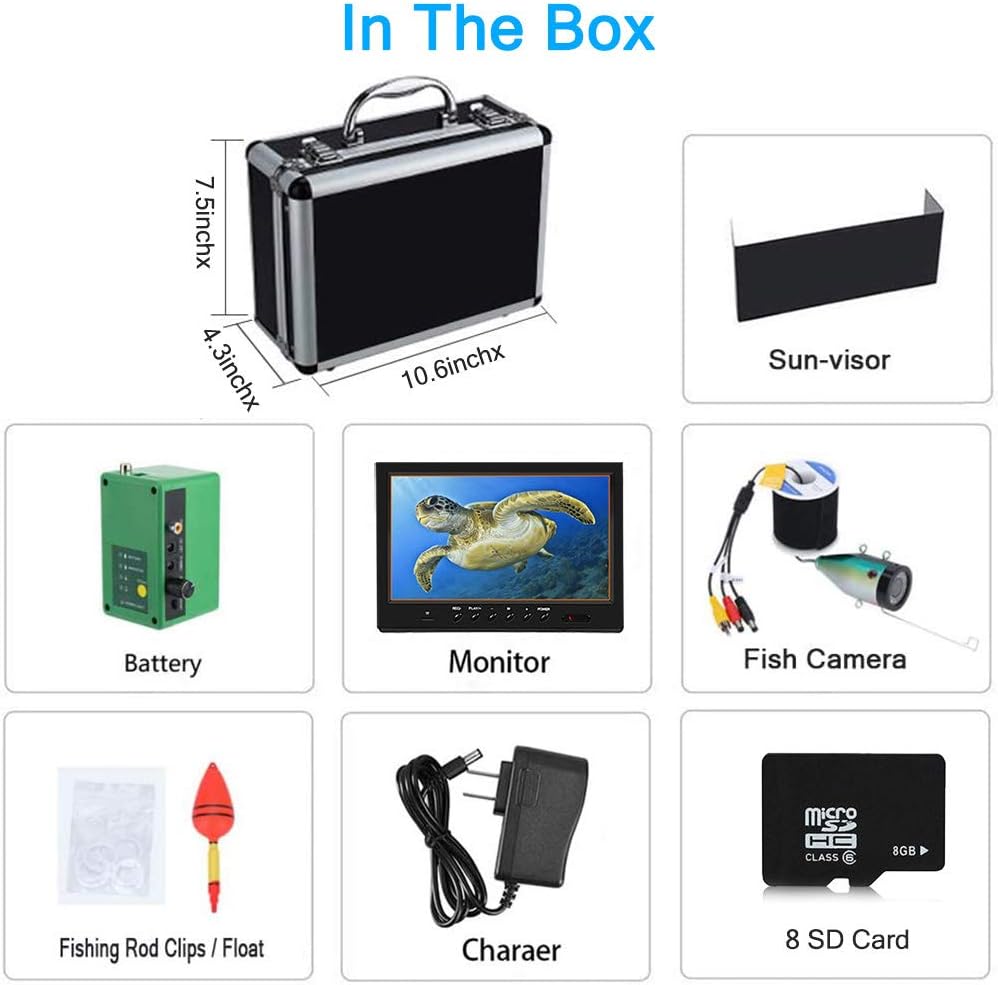9 inch Color Monitor Underwater Fishing Camera with 30m Cable P61551