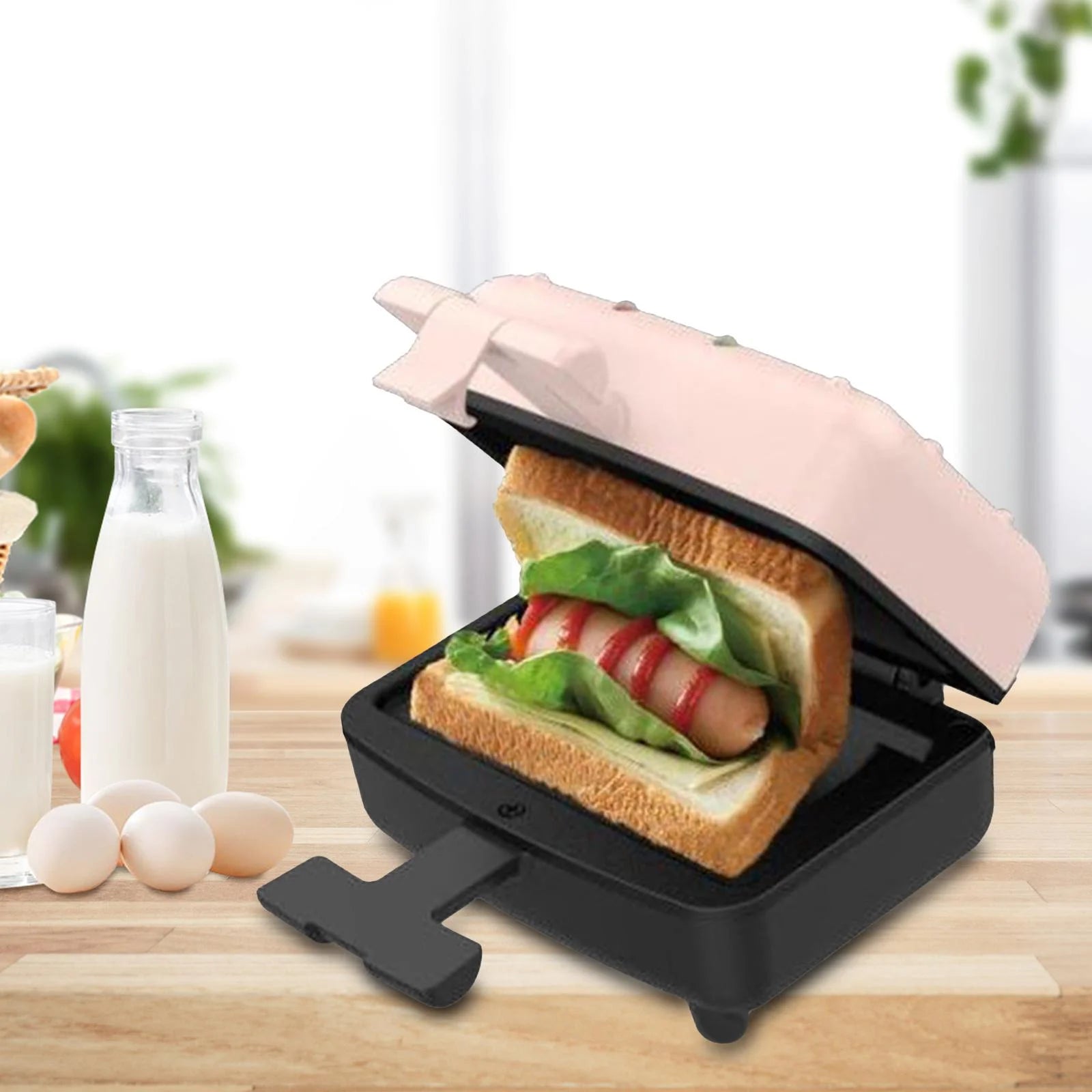 Pink Nonstick Mini Sandwich Maker I12910