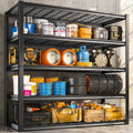 Heavy Duty 5 Tier Metal Wire Garage Storage Shelving Rack, Black H880521