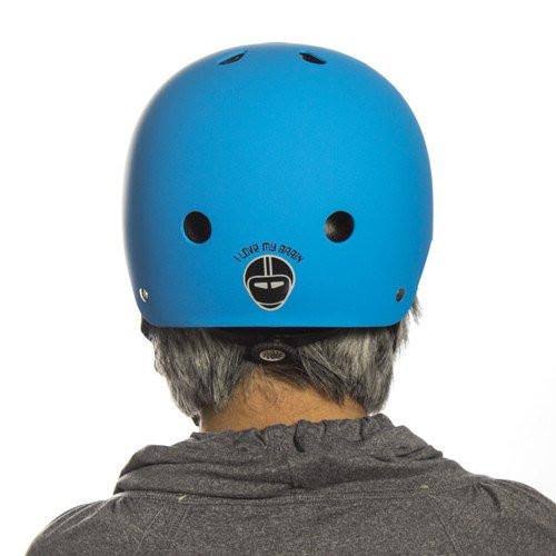 Bay Blue Matte Street Helmet Z8552