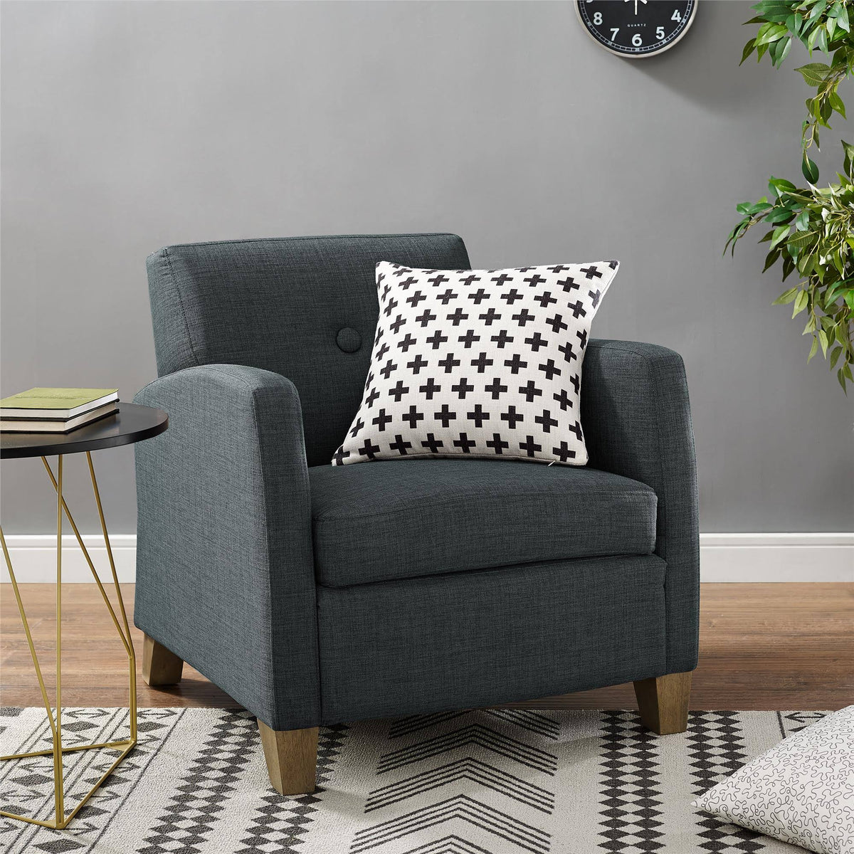 Charcoal Accent Chair X10608