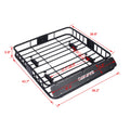 Black Steel Rooftop Cargo Carrier Basket F346