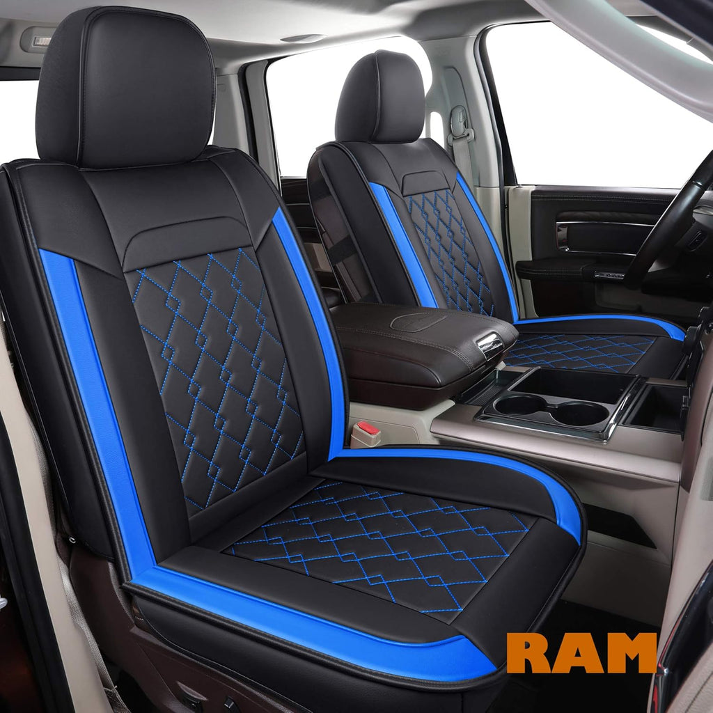 Black 2 pcs Ram Seat Covers A81935