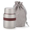 Stainless Steel Vacuum Insulated Food Flask with Spoon I353
