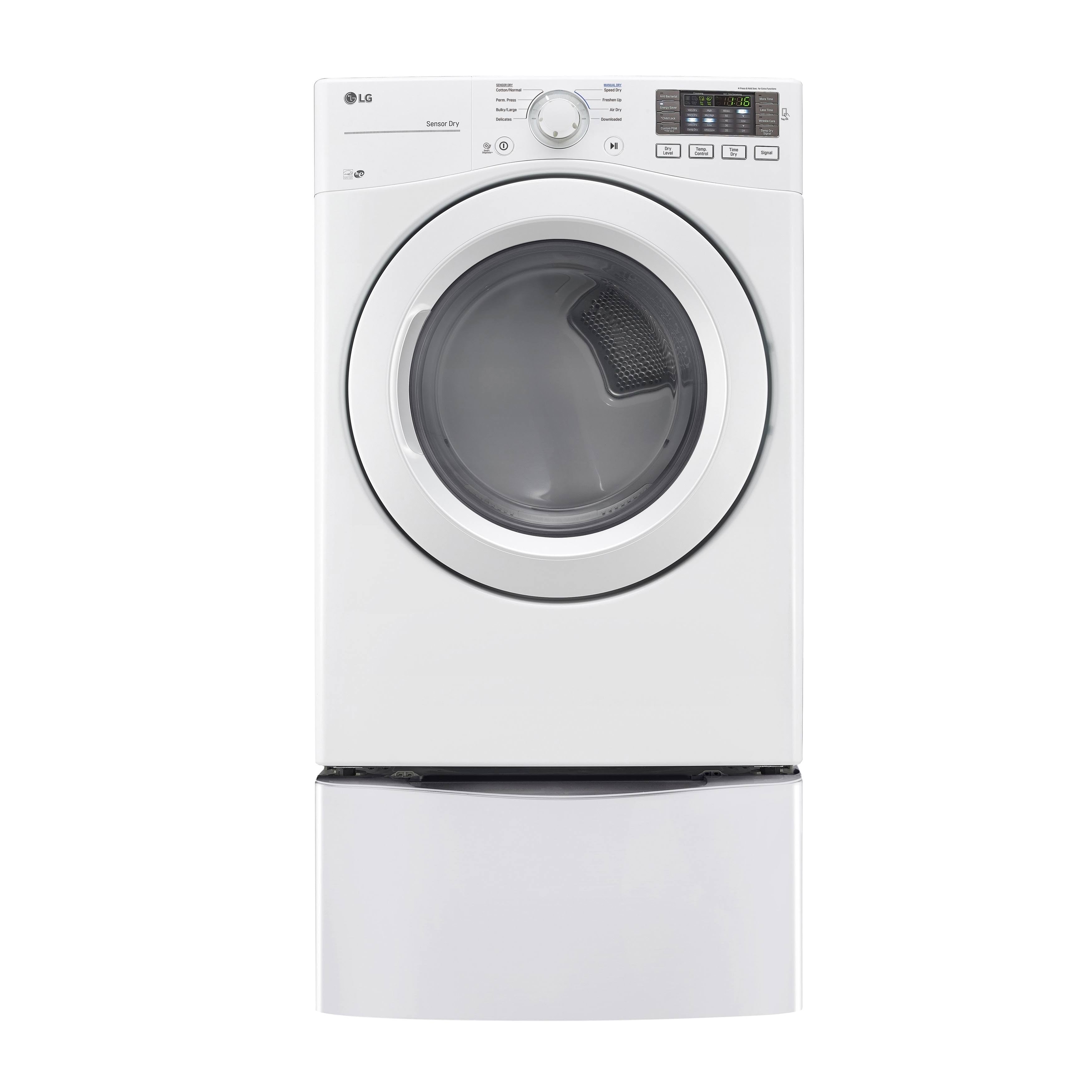 White Front-Loading Gas Dryer G733