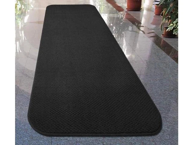 Skid-Resistant Carpet Runner - Black - 22 ft. x 36 in. D117688