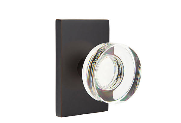 Oil Rubbed Bronze Crystal Knob Passage Set L31974