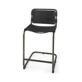 Black Leather Counter Stool D69860