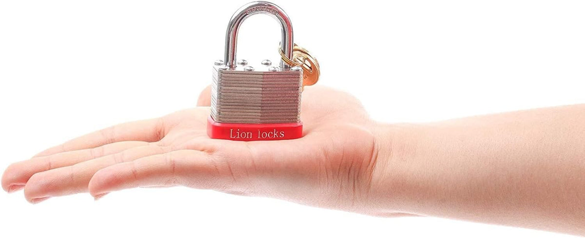 24 Keyed-Alike Padlocks with 1.25” Shackle, Hardened Steel Case, Brass Cylinder C497