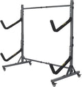 Freestanding Kayak Storage Rack with Lockable Wheels Wide Adjustable Y5385