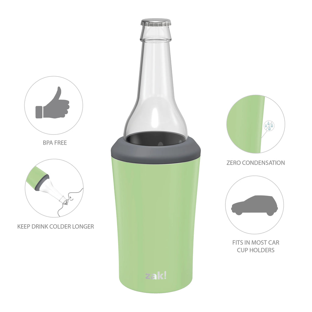 Pistachio Double Wall Stainless Steel Can and Bottle Cooler R349