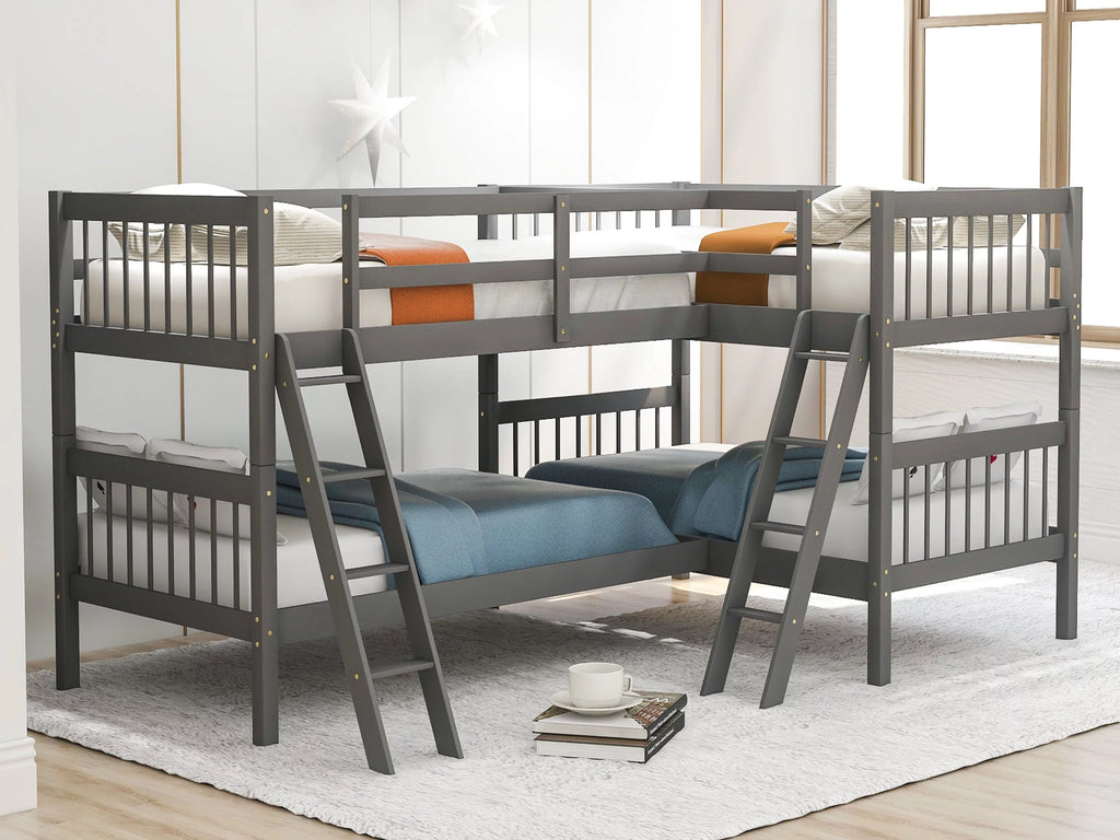 Twin L-Shaped Bunk Bed N865172