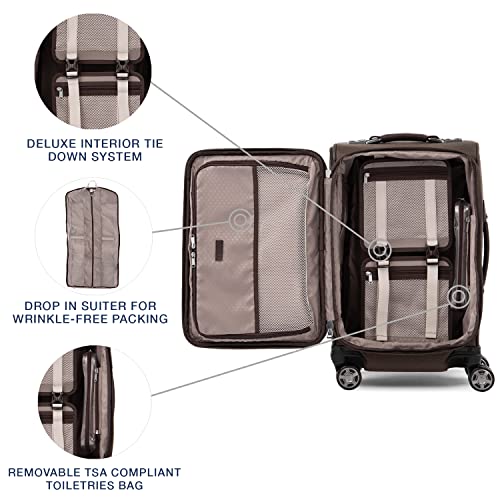 Bordeaux Red 8 Wheel Spinner Carry On Luggage 21-Inch V1281