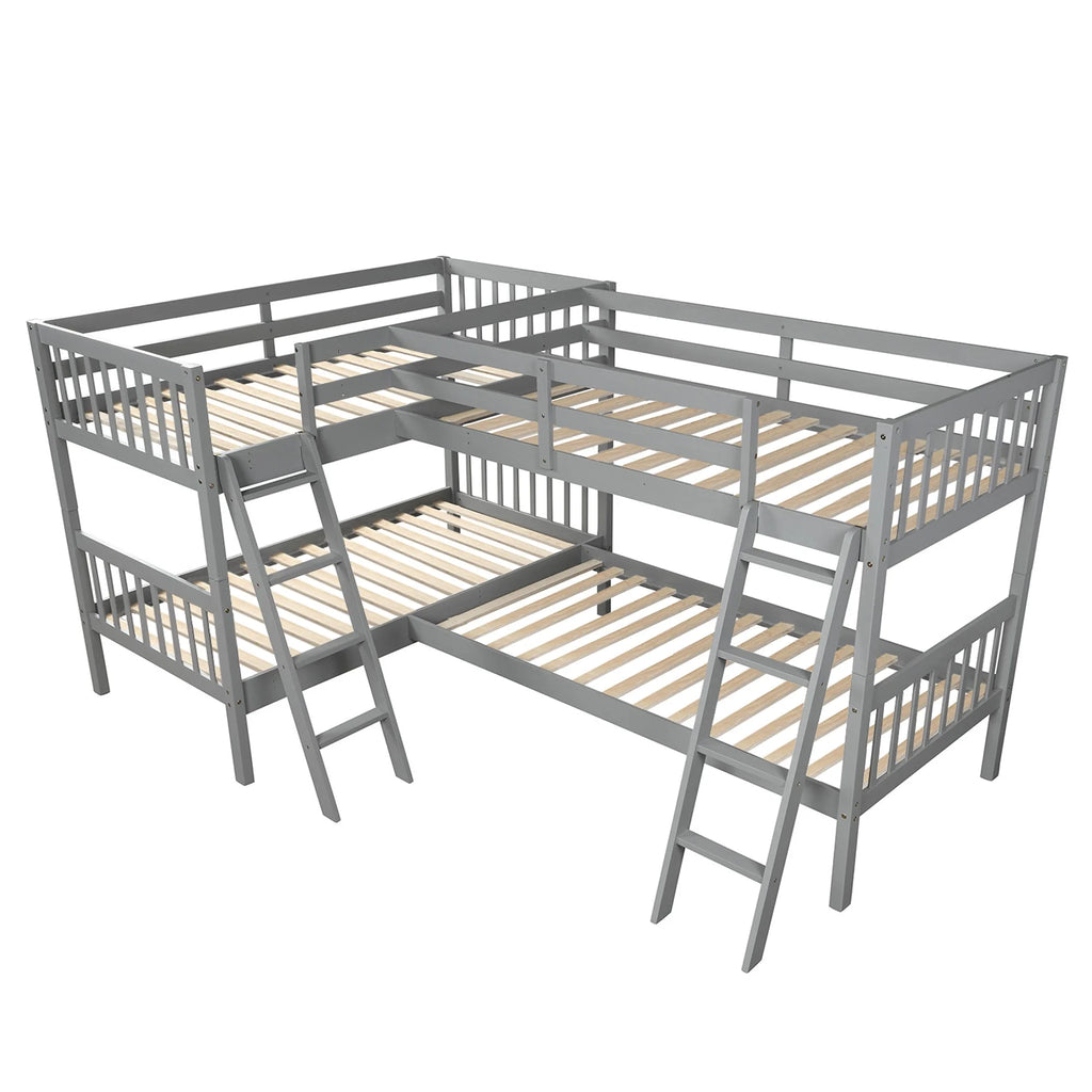 Twin L-Shaped Bunk Bed N865172