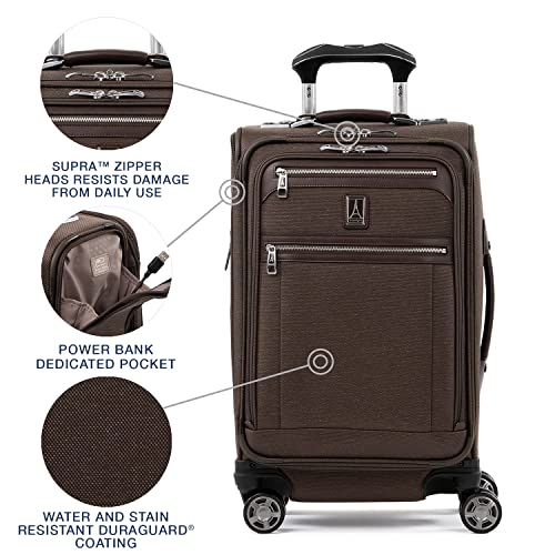 Bordeaux Red 8 Wheel Spinner Carry On Luggage 21-Inch V1281