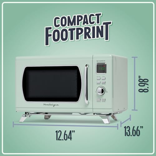 Retro Compact Countertop Microwave Z648