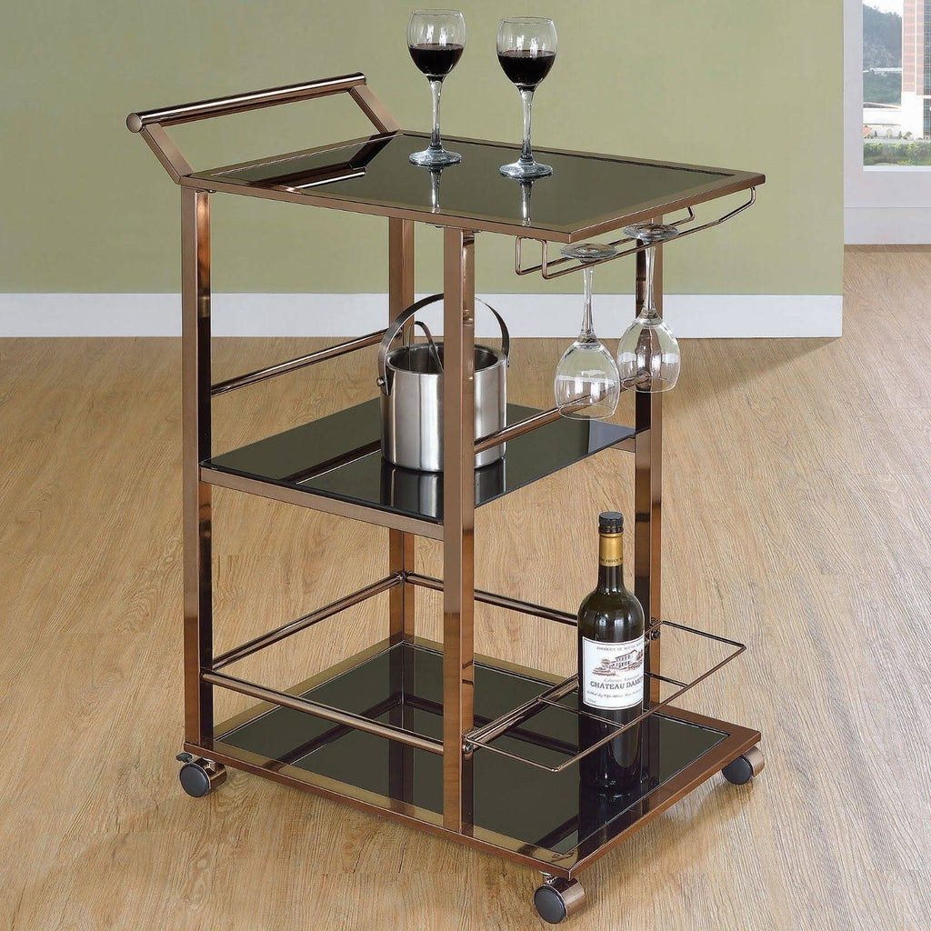 Black Serving Cart D503