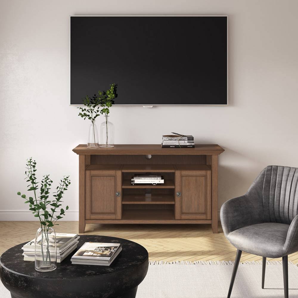 Wood Transitional TV Media Stand Z84741