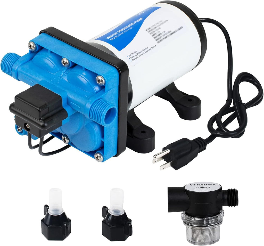 110V AC Water Pressure Pump 5.0GPM 55PSI Self Priming RV Water Pump K29600