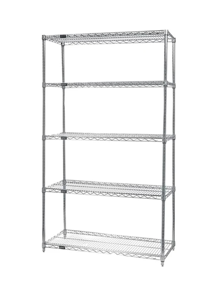 Stainless Steel 5-Shelf Wire Shelving Unit 18 x 30 x 74 inch U594006