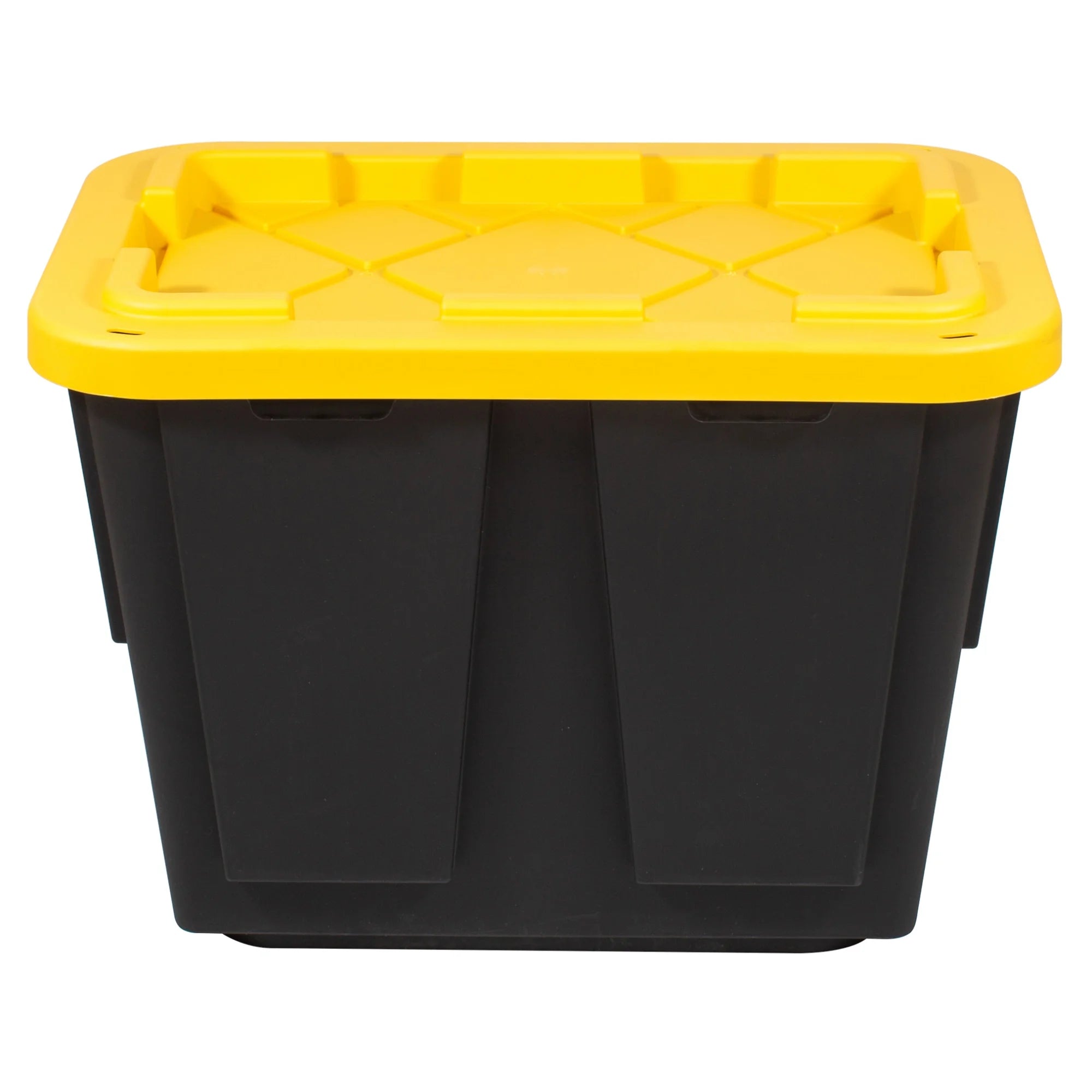 12-Gallon Black/Yellow Pack Of 4 Storage Totes P601651