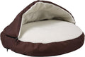 Coffee 25in Pack of 2 Shredded Memory Foam Pet Bed Cave H87785