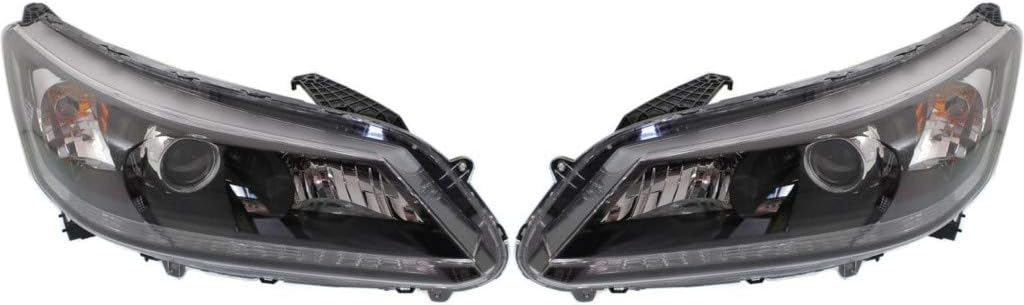 Headlight Assembly Pair Halogen Sedan V48423