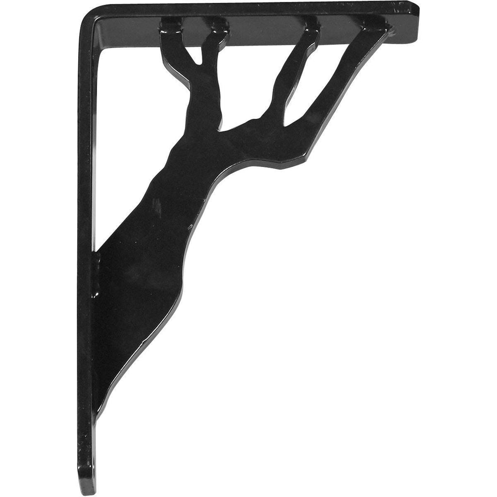 Wrought Iron Bracket Antiqued Pale Gold Triple Center Brace B84888