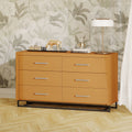 Faux Wood 6 Drawer Double Dresser P383865